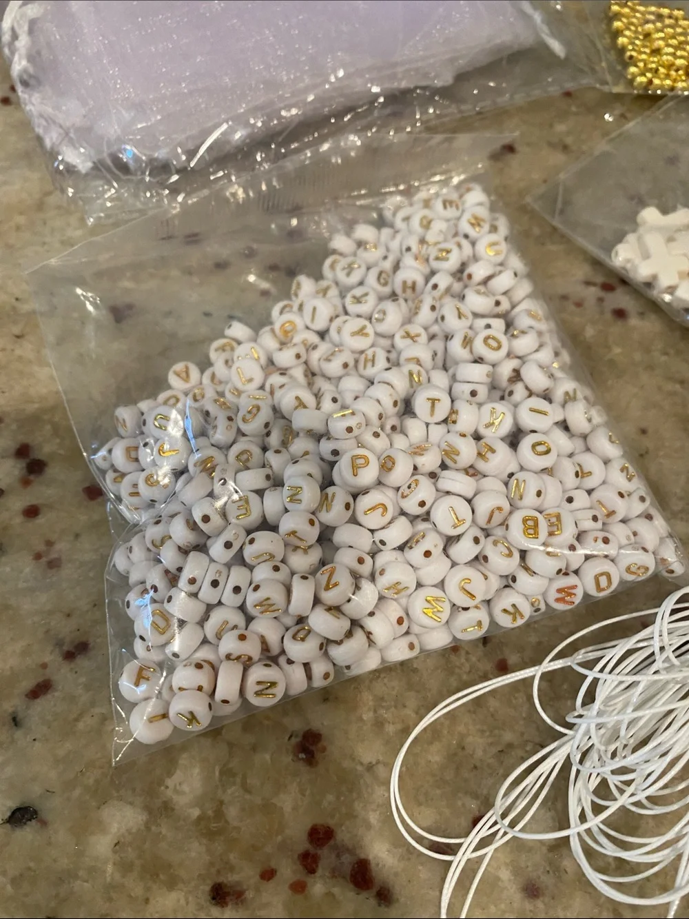 Set if 24 Baptism/Rosary DIY favors- Communion gifts. NWT